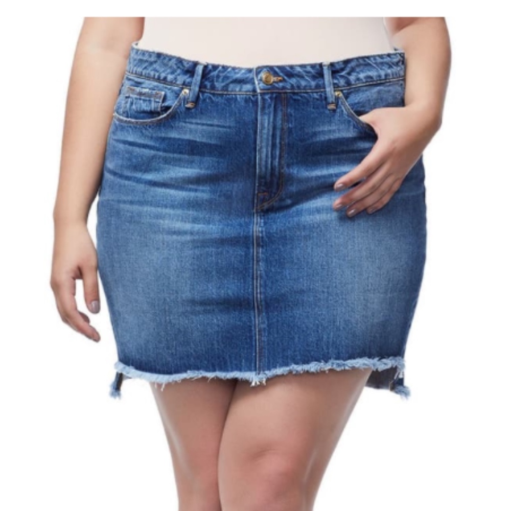 NWT Good American Jean Skirt Plus Size 24